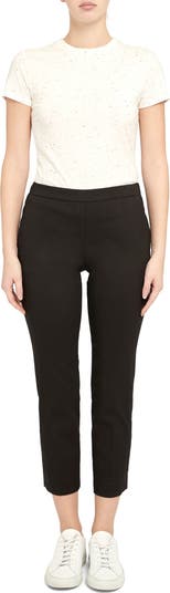 Theory Official Site | Treeca Pull-On Pant in Checked Eco Knit