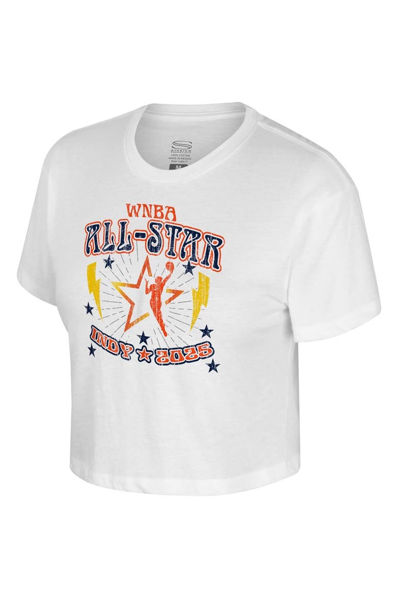 Women's Stadium Essentials White 2025 WNBA All-Star Game The Road Cropped T-Shirt, Alternate, color, White