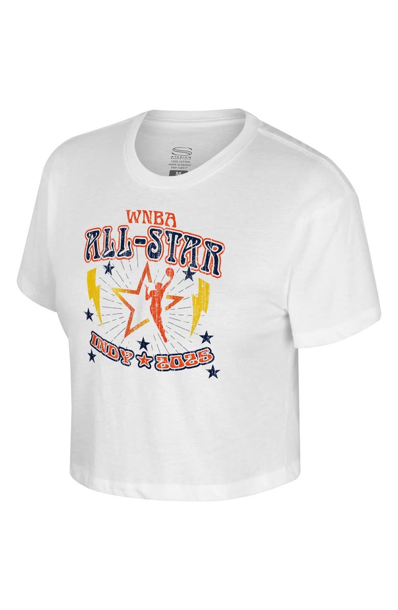 Stadium Essentials Women's Stadium Essentials White 2025 WNBA All-Star Game The Road Cropped T-Shirt, Alternate, color, White