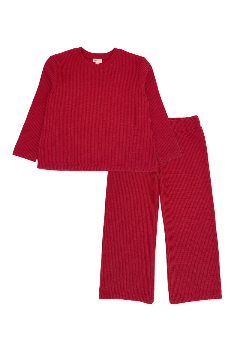 Woodland Sweater & Pants Set, Main, color, RED VELVET
