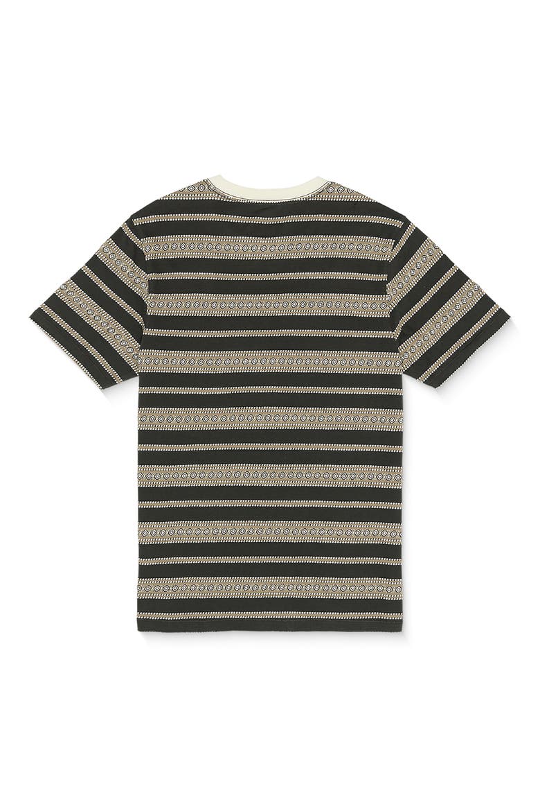 Gleamstone Stripe Crewneck T-Shirt, Alternate, color, STEALTH