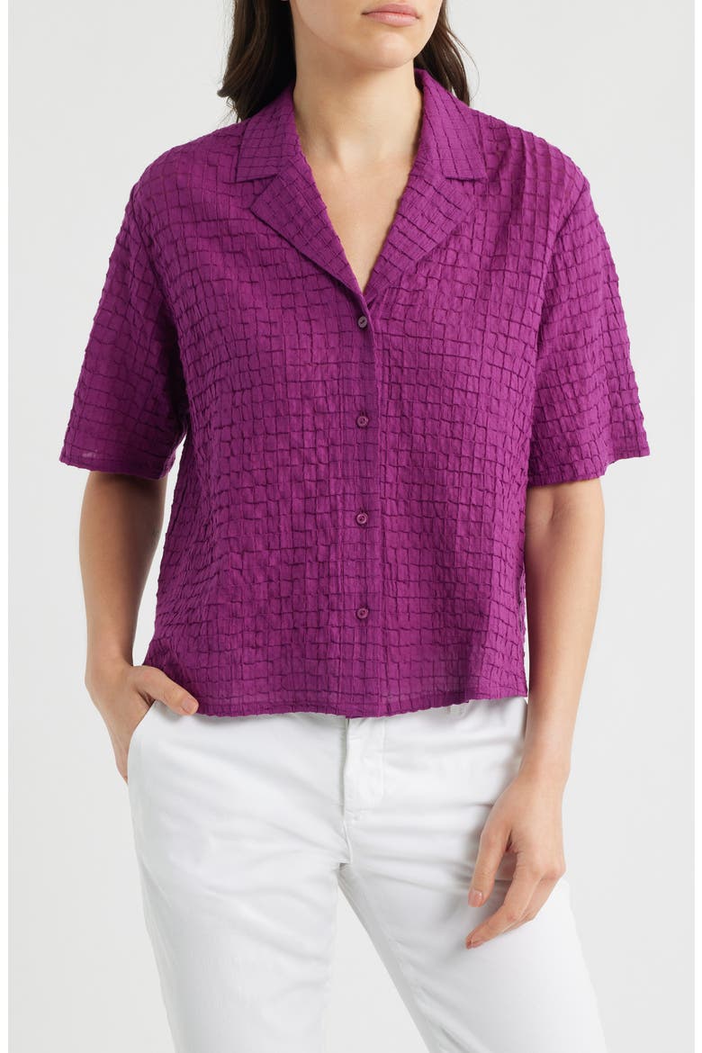 Notch Collar Shirt, Main, color, BRBLM
