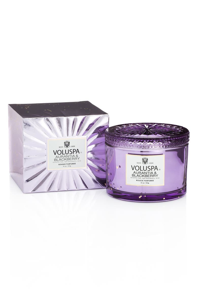 Voluspa Maison Blanc - Aurantia & Blackberry Boxed Lidded Candle, Main, color,