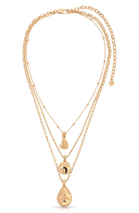 Circle Flow Layered Necklace