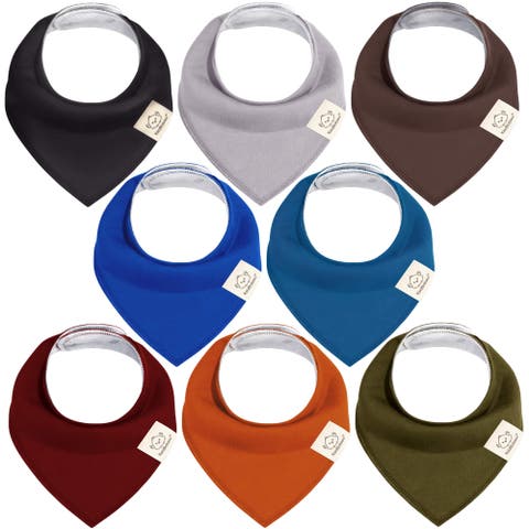 8-Pack Organic Bandana Bibs (Boy)