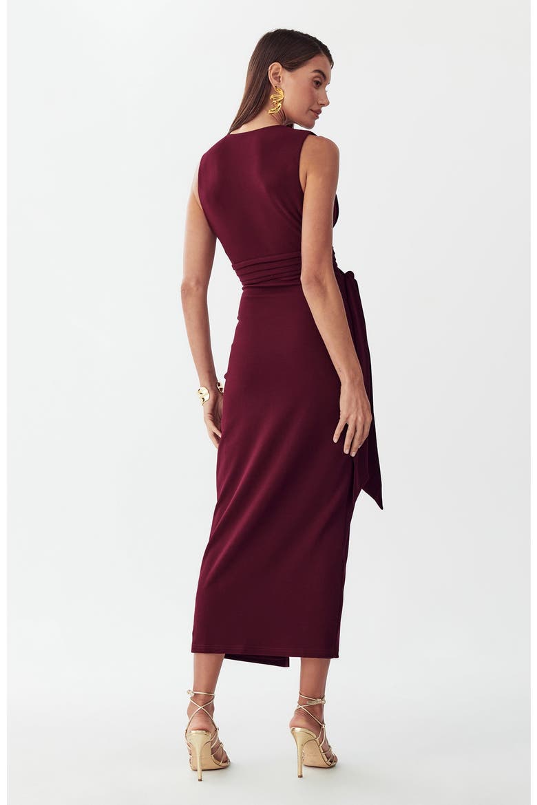 Denny Midi Dress, Alternate, color, Burgundy