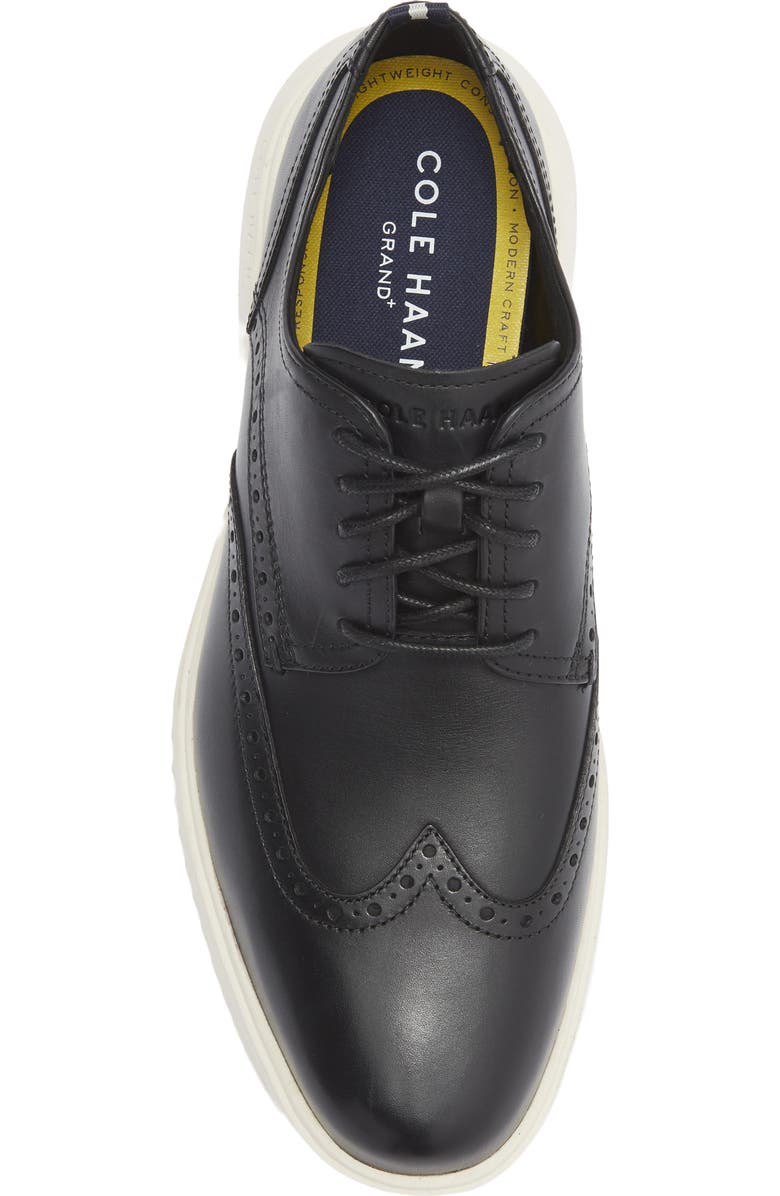 Cole Haan ØriginalGrand Wingtip Oxford, Alternate, color, Black/ Ivory