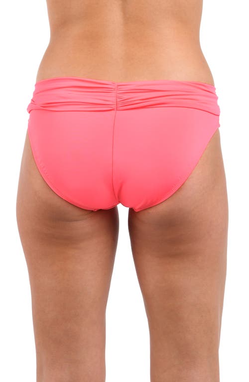 Shop La Blanca Island Goddess Hipster Bikini Bottoms In Coral Reef