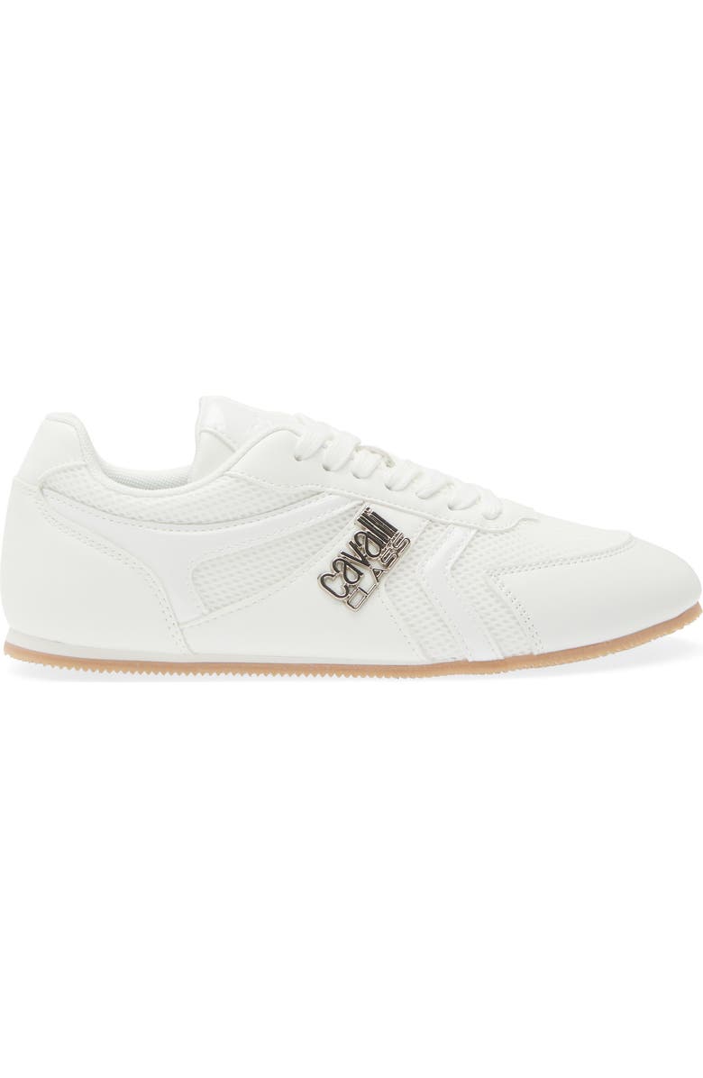Roberto Cavalli Mesh Panel Training Sneaker, Alternate, color, White