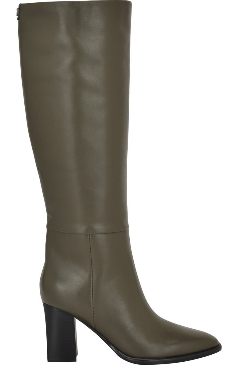 GUESS Perinna Over the Knee Block Heel Boot, Alternate, color, Green