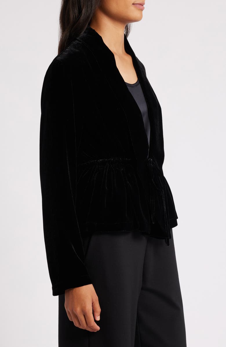 Eileen Fisher Shawl Collar Velvet Jacket, Alternate, color, 