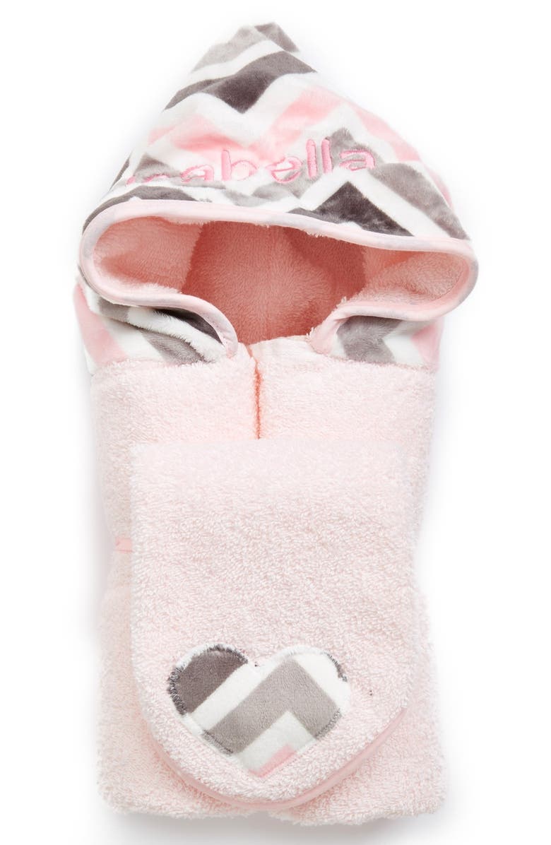 Bibz N Thingz Personalized Hooded Towel, Main, color,