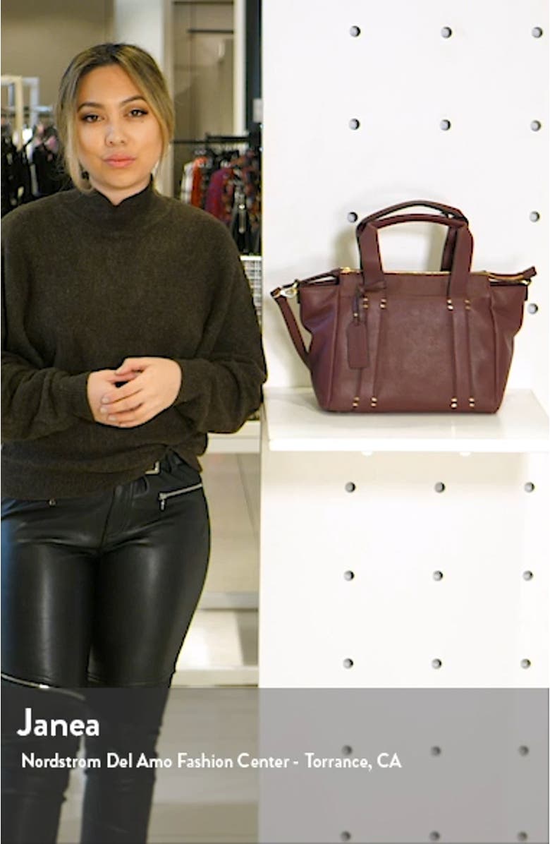 Kwaye Faux Leather Satchel, sales video thumbnail