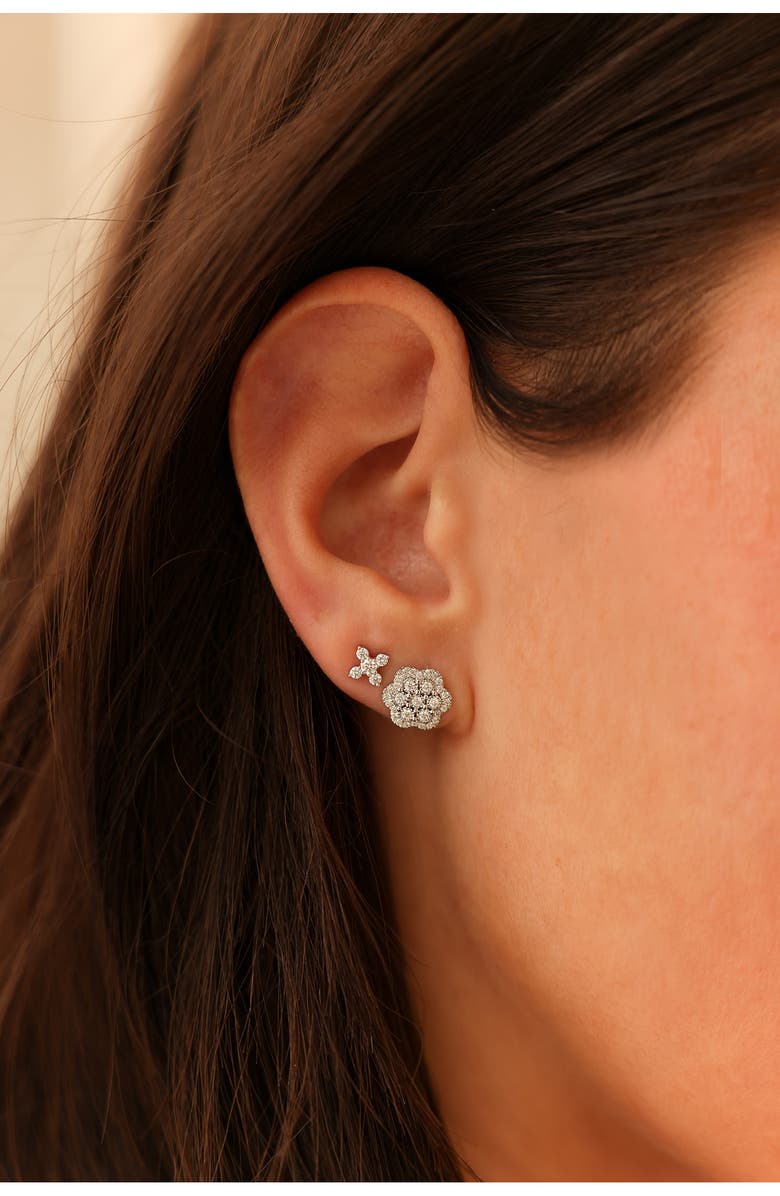 Dana Rebecca Designs Ava Bea Diamond Flower Stud Earrings, Alternate, color, 