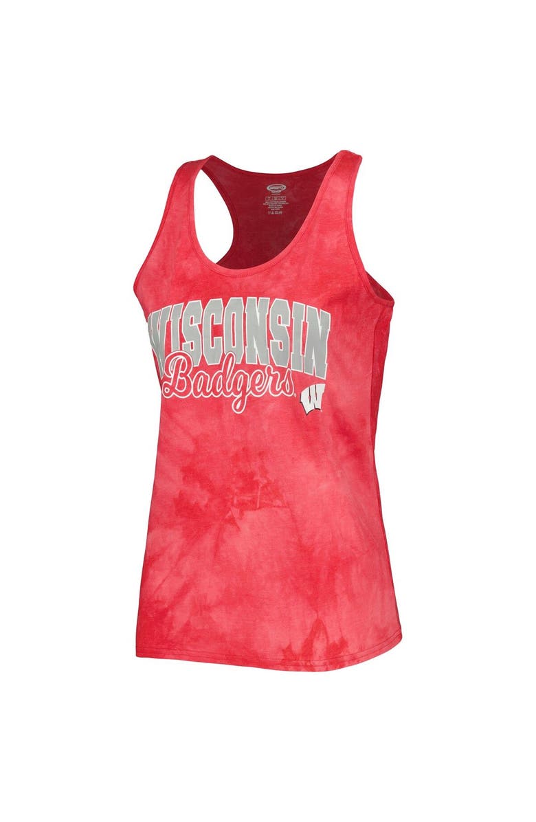 CONCEPTS SPORT Women's Concepts Sport Red Wisconsin Badgers Billboard Tie-Dye Tank and Shorts Sleep Set, Alternate, color, Red