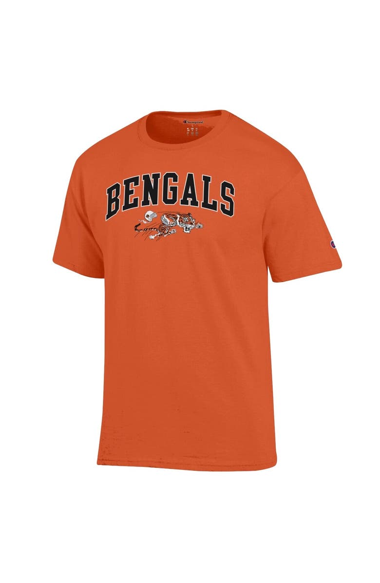 Champion Men's Champion Orange Cincinnati Bengals Arch Over Logo T-Shirt, Alternate, color, Orange
