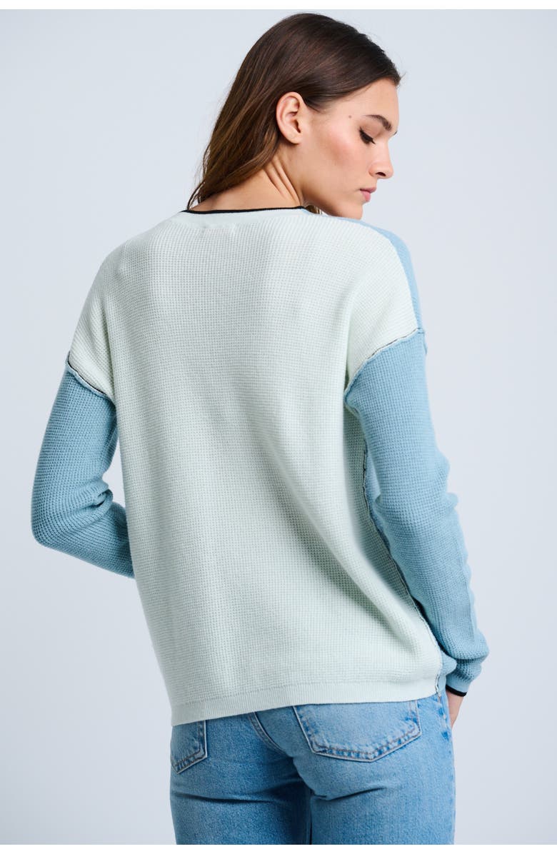 Lisa Todd Around Town Cotton Cashmere Sweater, Alternate, color, Dream Blue Polar