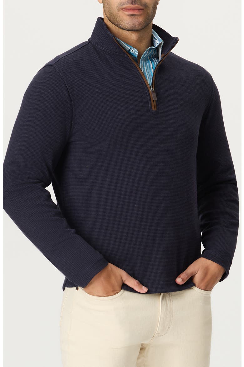 Tanswell Quarter Zip Sweater, Main, color, NAVY