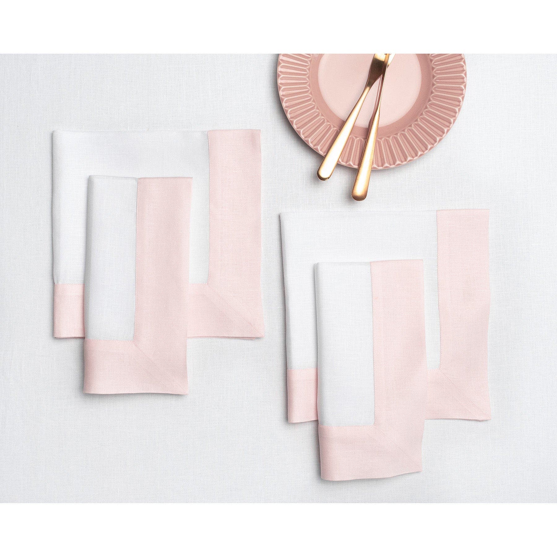 Blush Pink and White