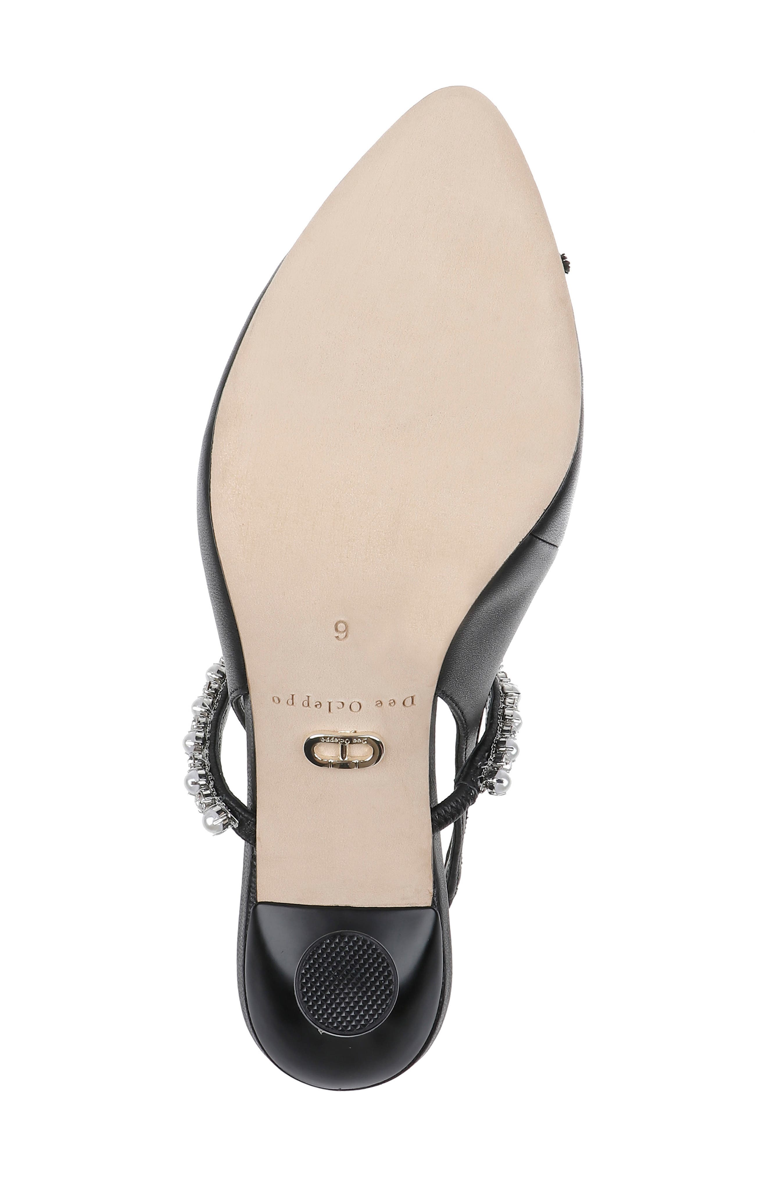 Dee Ocleppo Houston Slingback Pump, Alternate, color, Black Leather
