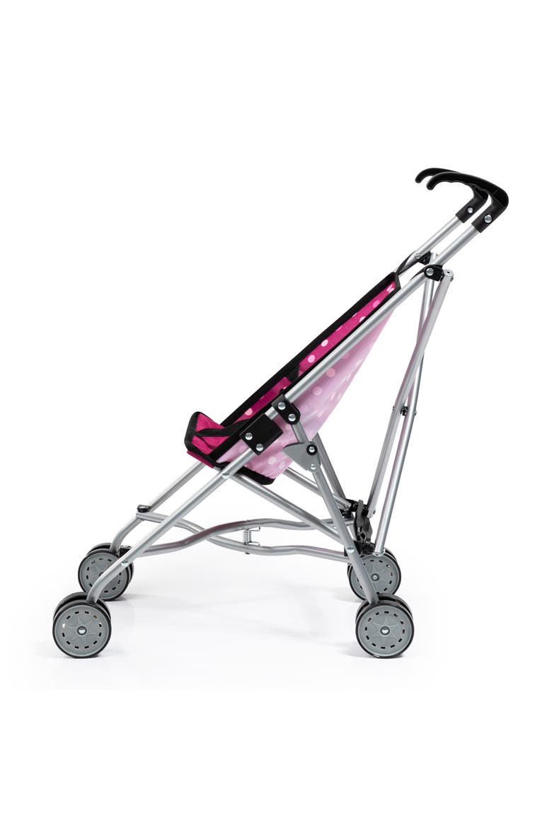 Buggy Umbrella Stroller, Hot Pink & White Polka Dots ,Dolls Up to 18 Inches, Alternate, color, Multicolored