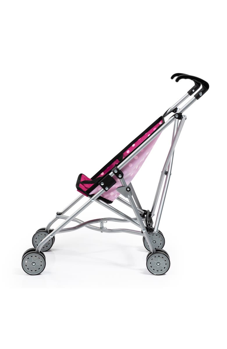 Bayer Design Buggy Umbrella Stroller, Hot Pink & White Polka Dots ,Dolls Up to 18 Inches, Alternate, color, Multicolored