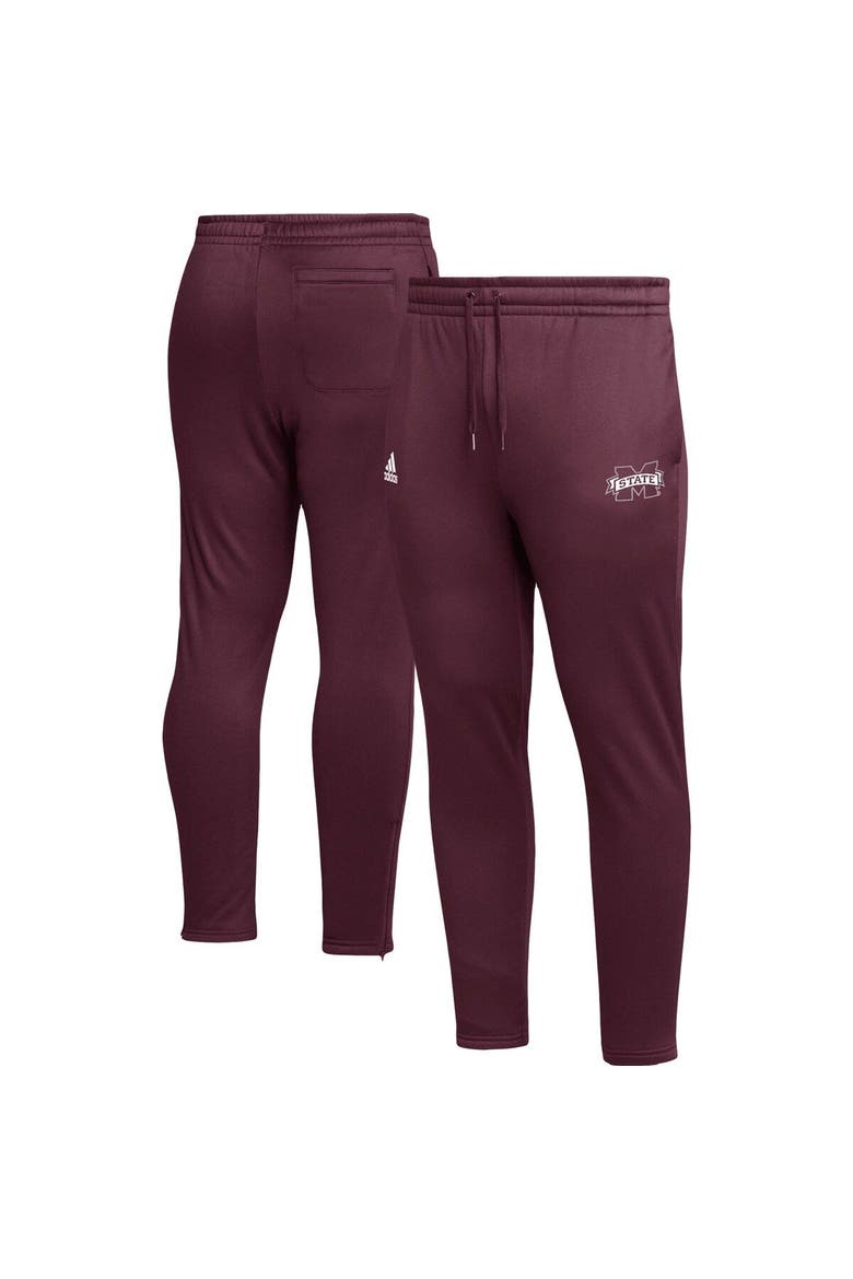 Men's adidas Maroon Mississippi State Bulldogs AEROREADY Tapered Pants, Main, color, Maroon