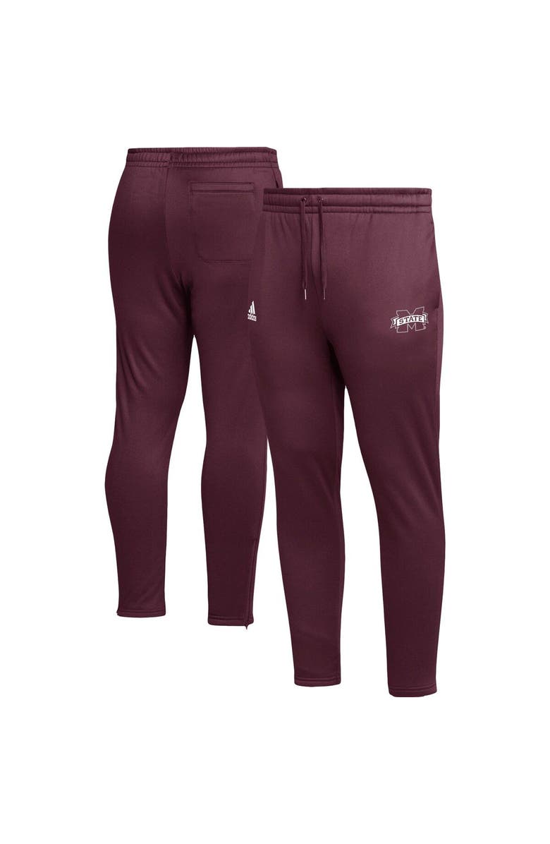 adidas Men's adidas Maroon Mississippi State Bulldogs AEROREADY Tapered Pants, Main, color, Maroon