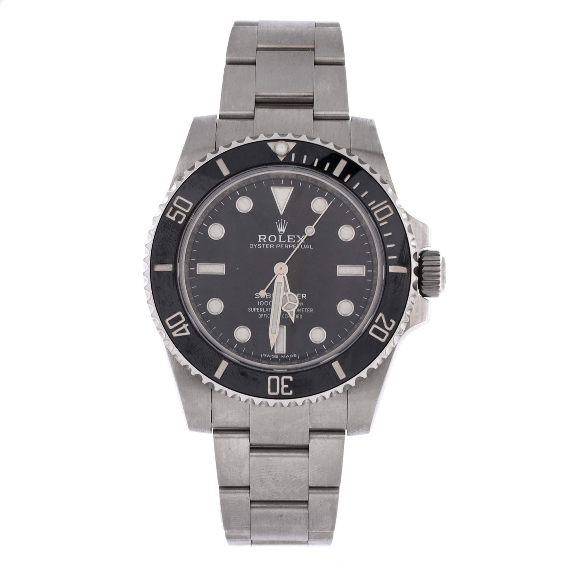 Oyster Perpetual Submariner Automatic Watch Stainless Steel and Cerachrom 41, Main, color, Metallic Silver