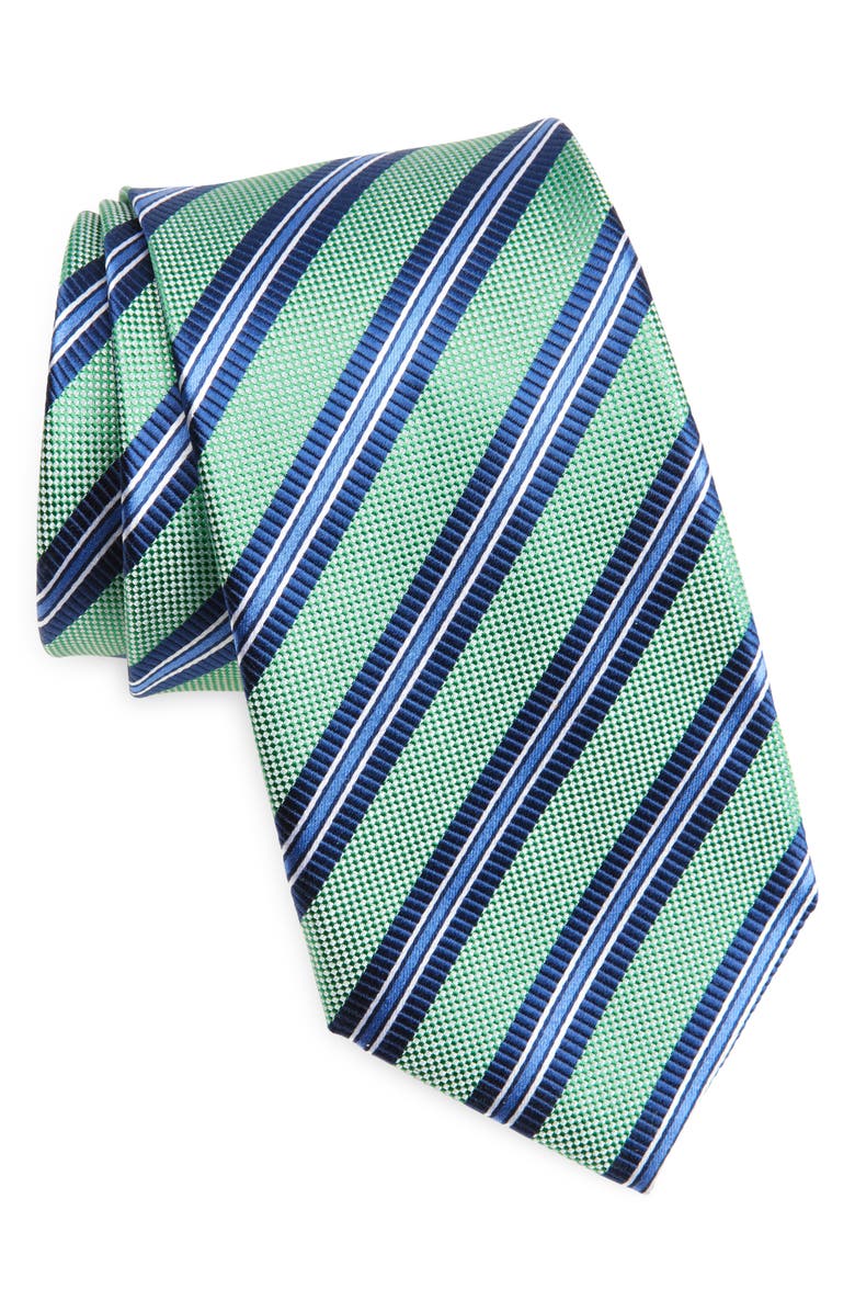 Nordstrom Textured Stripe Silk Jacquard Tie, Main, color, 