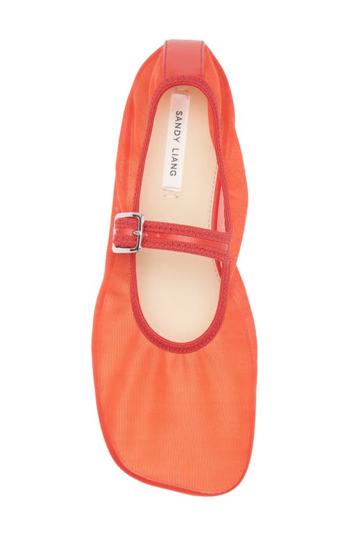 Sandy Liang Mesh Mary Jane Flat