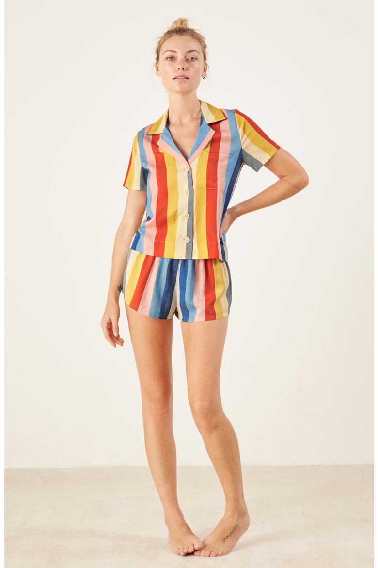 Short Pajamas, Alternate, color, STARBURST