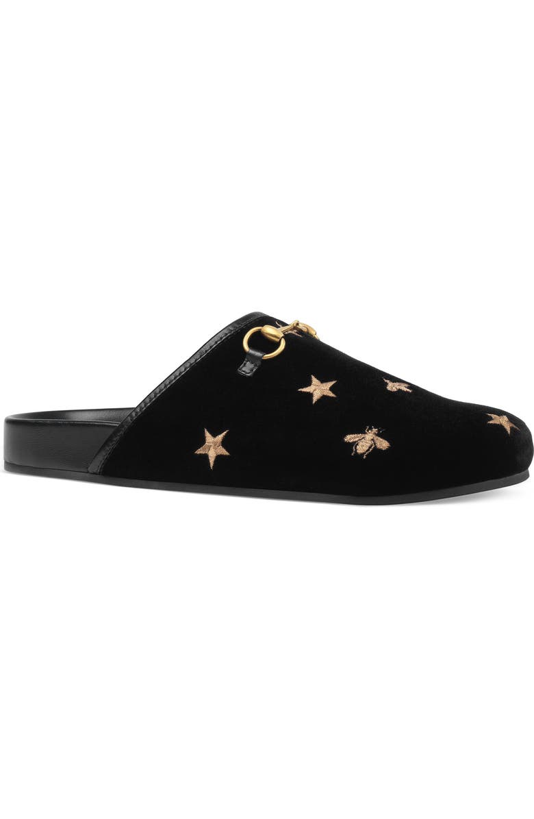 Gucci New River Embroidered Mule, Main, color,