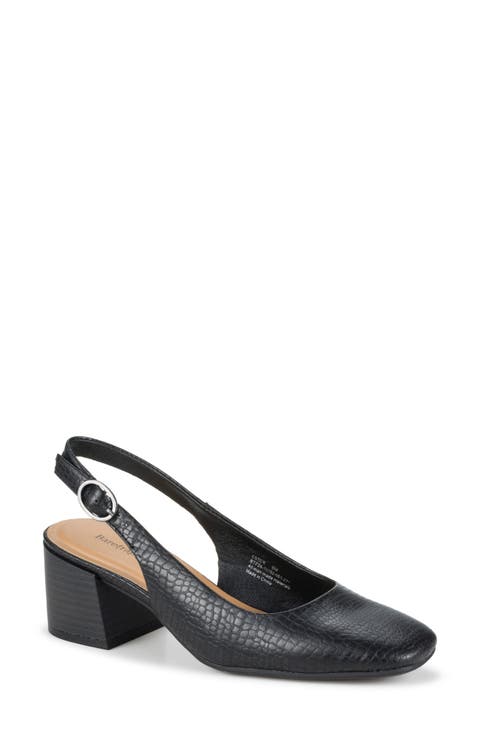 Ester Block Heel Slingback Pump (Women)