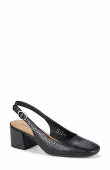 Ester Block Heel Slingback Pump