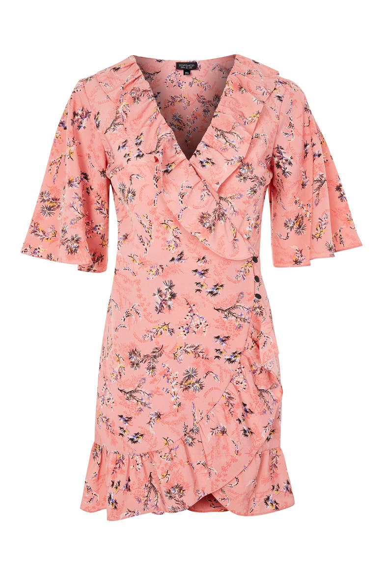 Off Duty Ruffle Tea Dress, Alternate, color, PINK