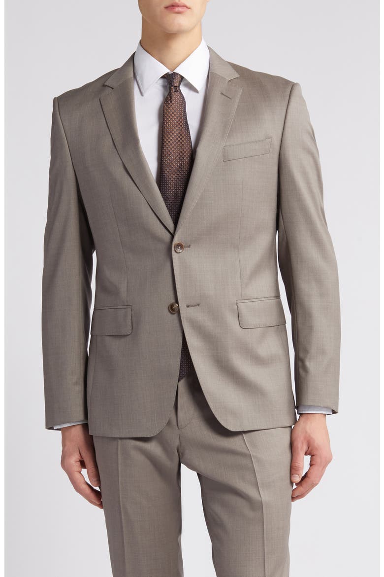 Huge Solid Wool Suit, Alternate, color, LT BGE