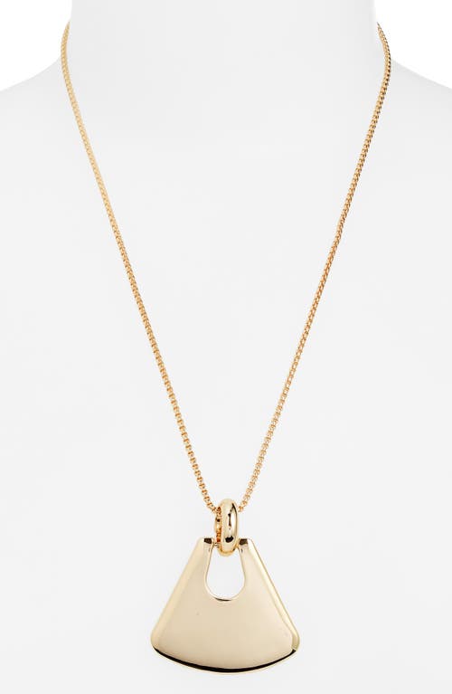 Open Edit Curved Charm Pendant Necklace