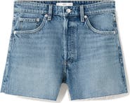 MANGO Cutoff Denim Shorts