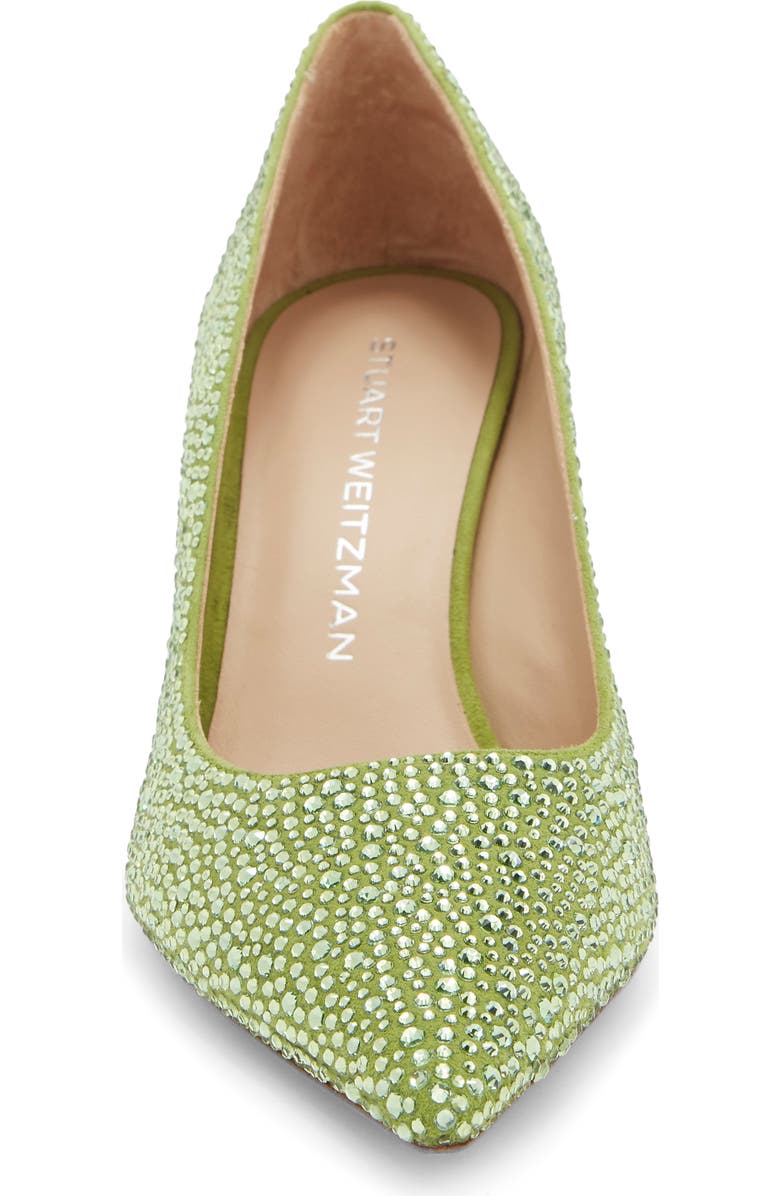 Stuart Weitzman Stuart Power Shine Pump, Alternate, color, Peridot