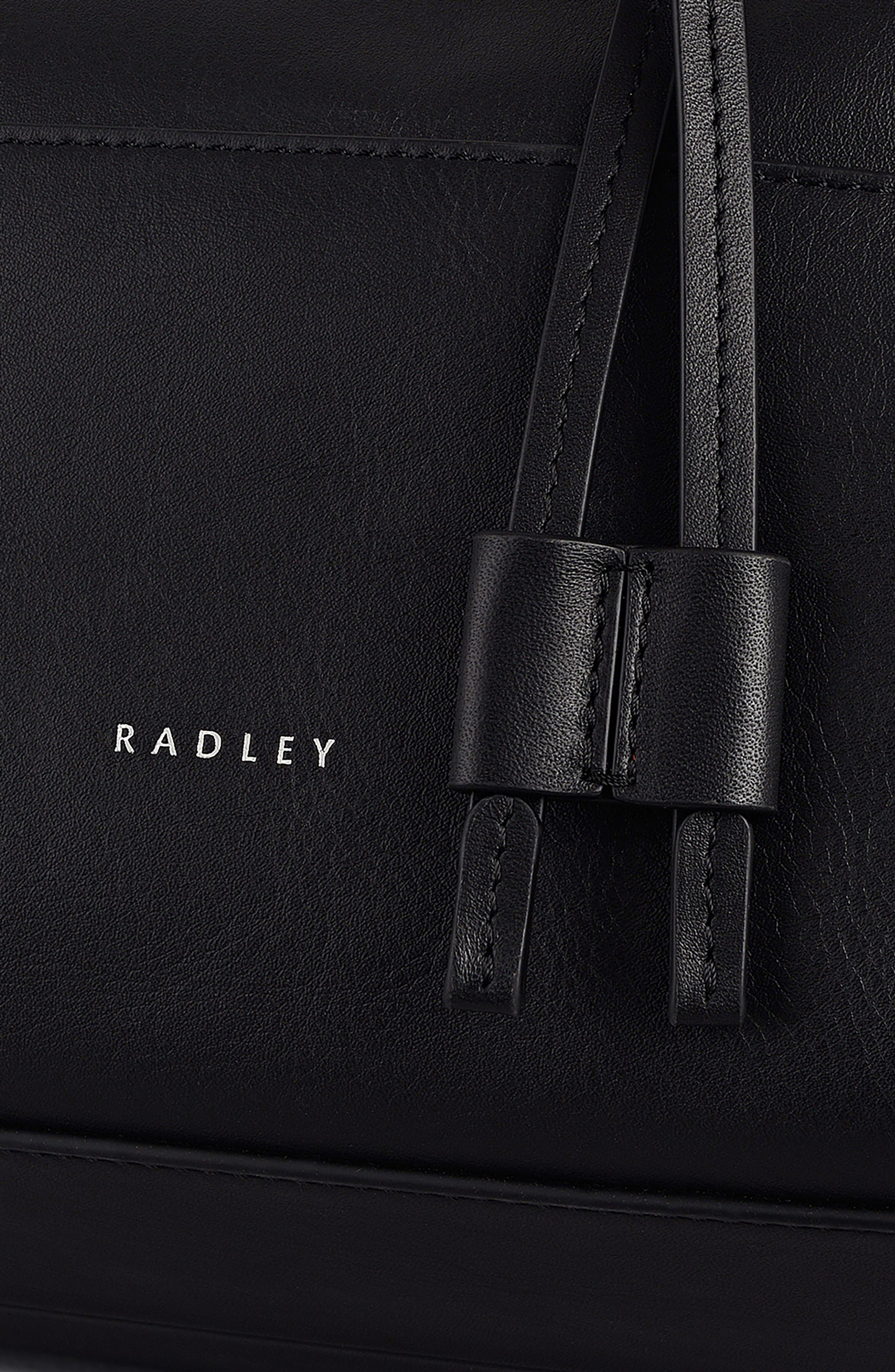 Radley The Medium Portobello Leather Backpack, Alternate, color, Black