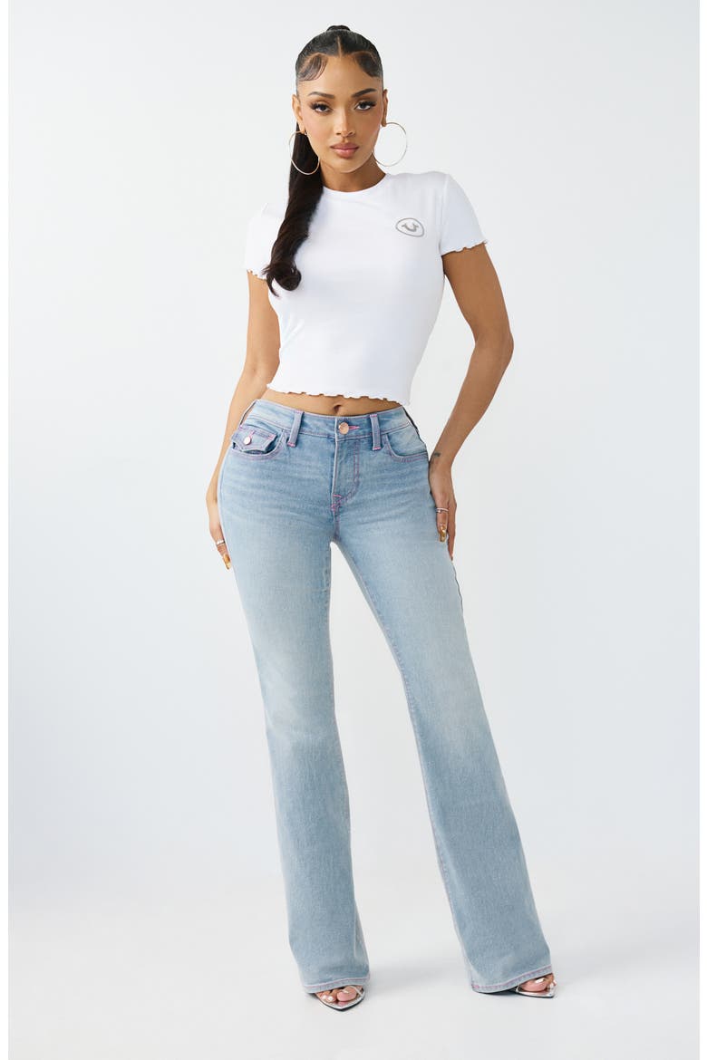 Becca Flap Pocket Bootcut Jeans, Alternate, color, LIGHT SKYLINE WASH