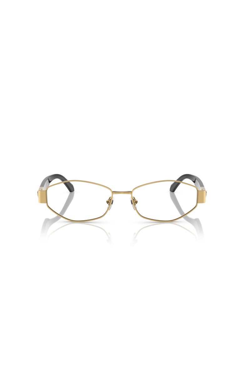 Versace 55mm Irregular optical glasses, Alternate, color, Gold