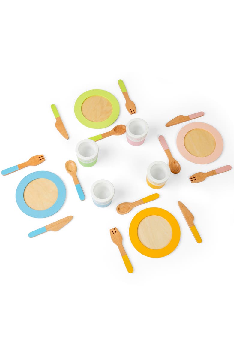 Bigjigs Toys Dinner Service Set, Alternate, color, Multicoloured