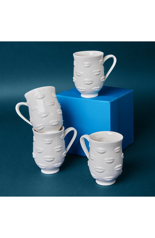 Jonathan Adler Muse Gala Porcelain Mug In White