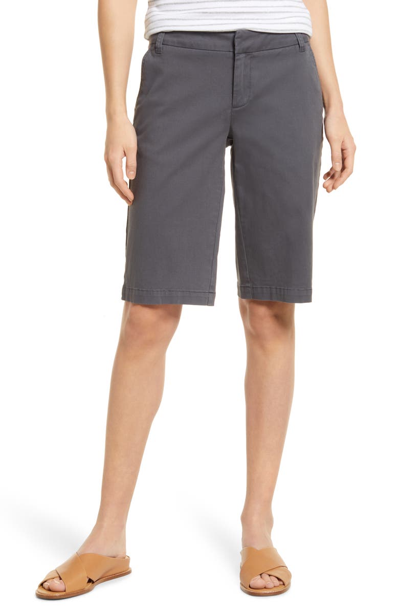 Caslon<sup>®</sup> Women's Twill Bermuda Shorts, Main, color, 
