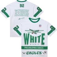 Mitchell & Ness Men's Mitchell & Ness Reggie White White Philadelphia Eagles Name & Number Team Origins Vintage Logo T-Shirt
