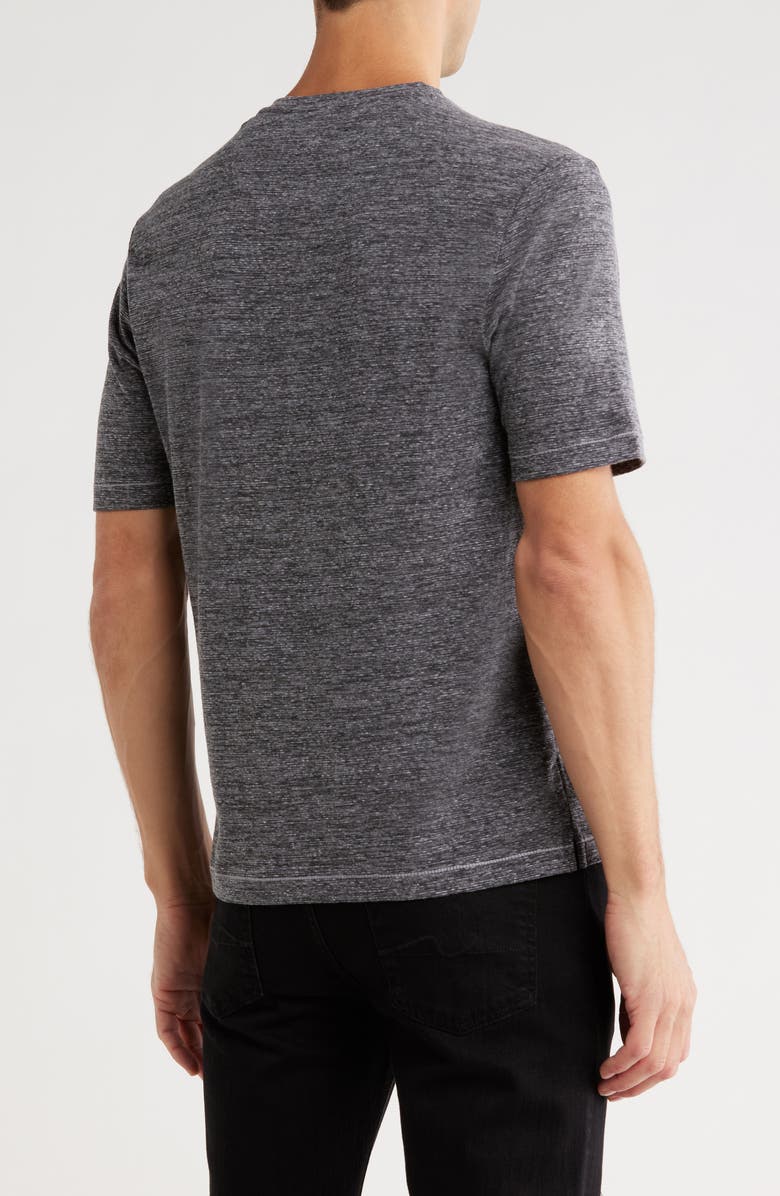 NICOBY V-Neck Slubbed T-Shirt, Alternate, color, Charcoal