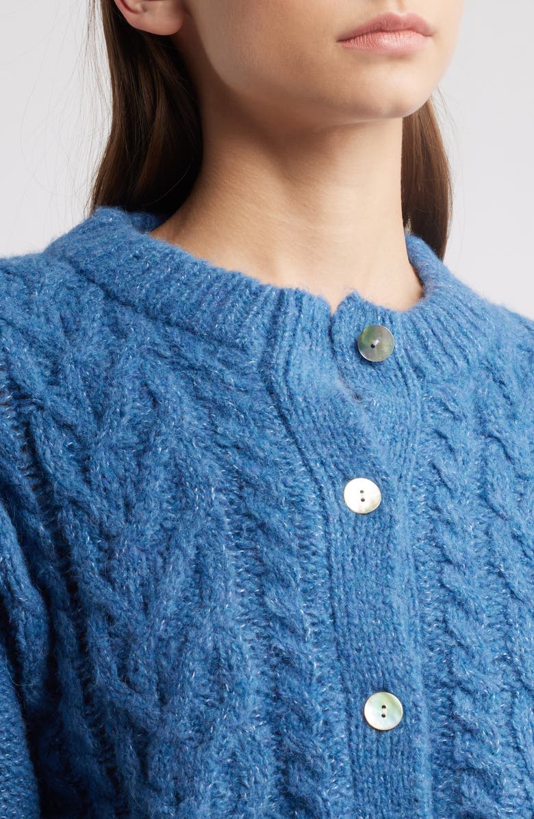 Rails Amelie Cable Wool & Alpaca Blend Cardigan, Alternate, color,