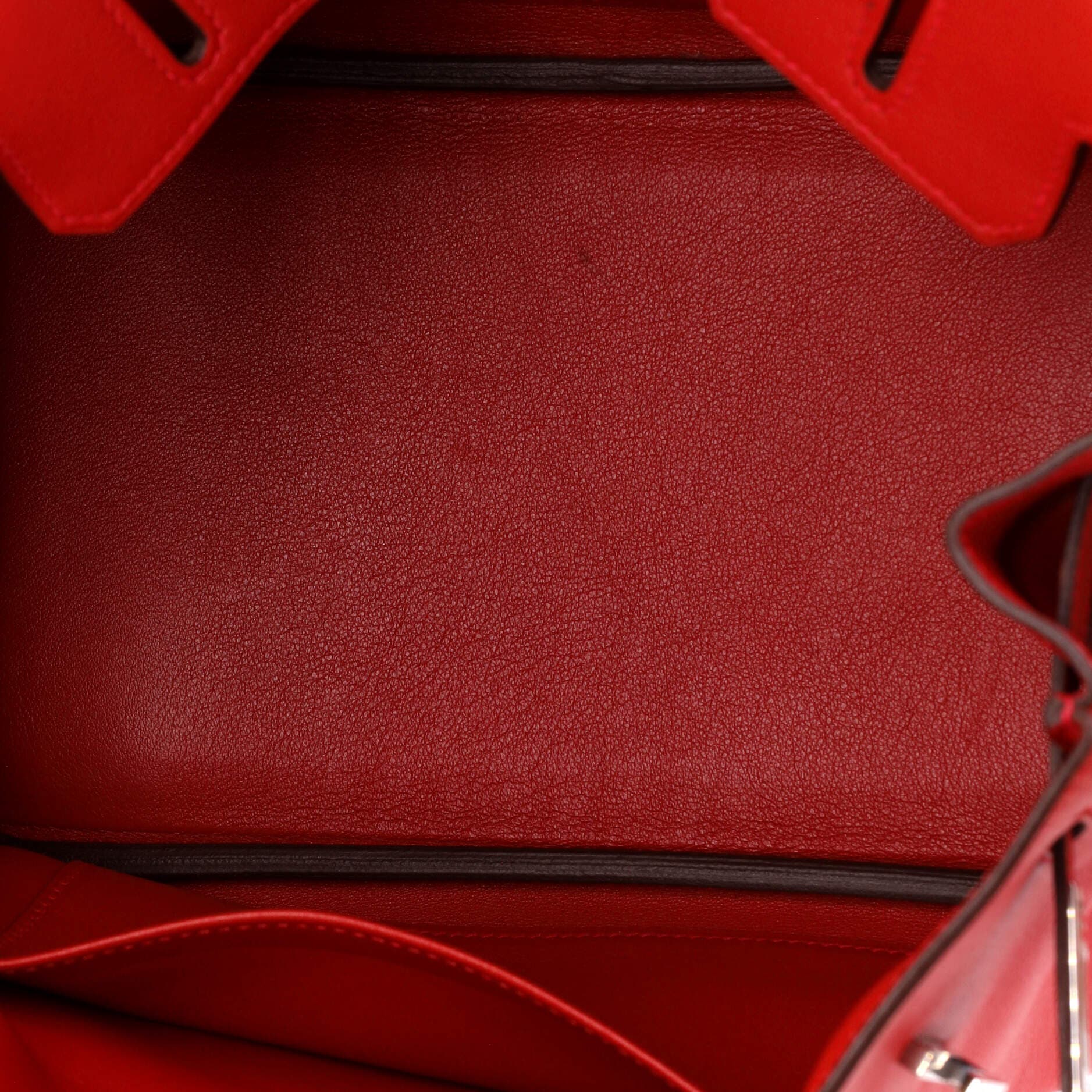 Birkin Handbag Red Swift with Palladium Hardware 25, Alternate, color, Red